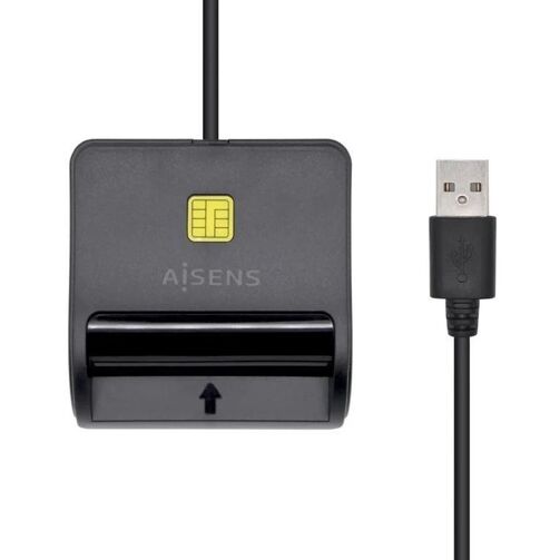 Lector DNIe USB Aisens ASCR-SN01-BK/ Negro