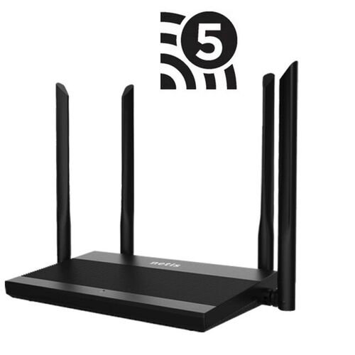 Router Neutro STONET N3 Wifi5 2x2 1200 Mbps 3 puertos Gigabit+ 1 Wan Gigabit, 4 antenas 5 dBi (2 por Banda), WiFi5