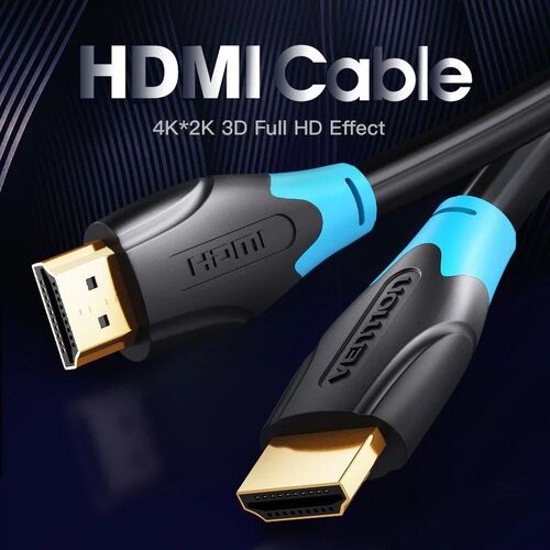 Cable HDMI 4K 2.0 Vention / HDMI Macho - HDMI Macho/ 1m/ Negro