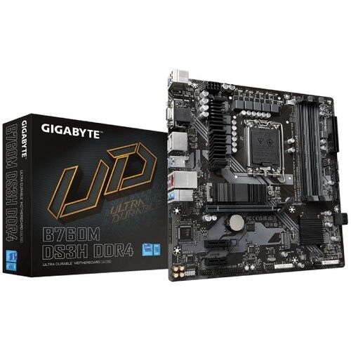 PLACA BASE GIGABYTEB760M DS3H LGA 1700 MATX 4xDDR4, VGA- HDMI -DP, MATX