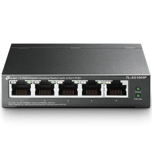 Switch PoE TP-Link TL-SG1005P 5 Puertos/ RJ-45 10/100/1000 PoE