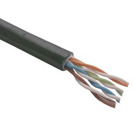 Cable UTP C5e Solido 305m Exterior Cobre Negro- 50U5EXT305