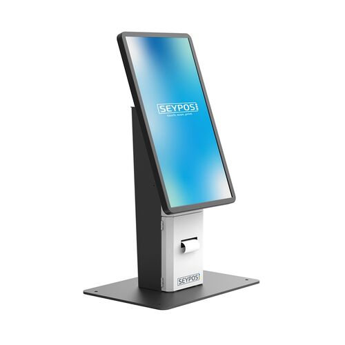 KIOSKO SEYPOS DK200 TOTEM + MONITOR TACTIL 21,5 + SOPORTE DATAFONO INCL. SILVER