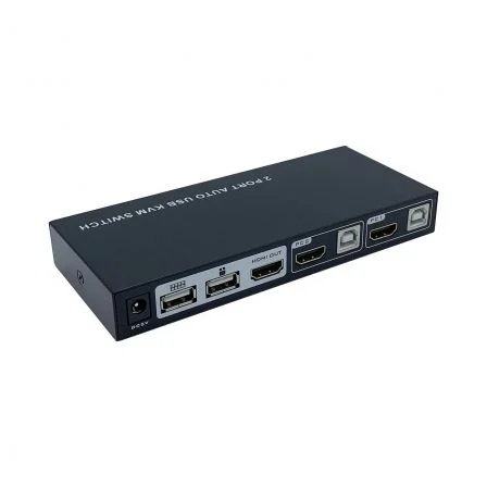 Conmutador KVM HDMI  2PC con 1 slo teclado y ratn USB