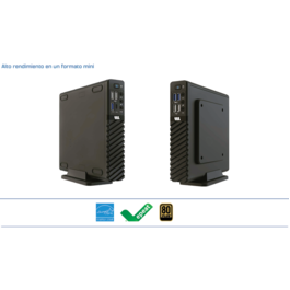PC Compacto TTL Teknopack intel i3, RAM 8GB, NVME 500GB *, Windows 11 pro + soporte VESA