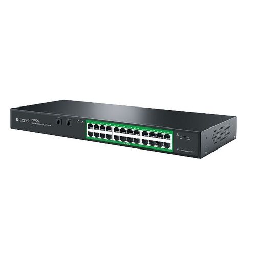STONET P124GC Switch PoE 802.3af/at 24 puertos Gigabit +2 Slot SFP Gigabit. Hasta 320 W