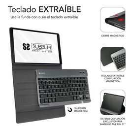 FUNDA CON TECLADO SUBBLIM KeyTab Pro BT 11" PARA SAMSUNG GALAXY A9+