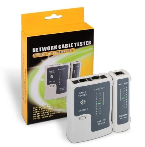 Tester Redes RJ11, RJ12 y RJ45 Doble