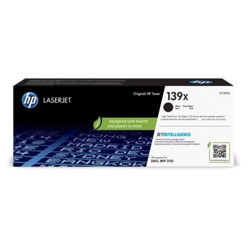 TONER HP W1390X - num 139X XL- NEGRO