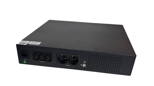 SAI/UPS Interactivo Rack 19" cRadia 2000VA/1200W, Pantalla LED color, Alarma, 2x Schuko 3x IEC - LUANDA CRA 4020