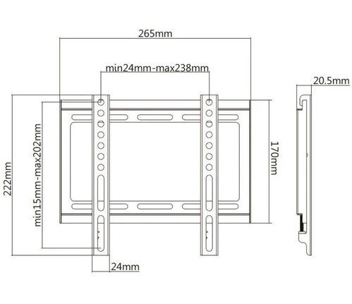 Soporte de Pared Aisens WT42F-157 para TV de 32-42"/ hasta 35kg