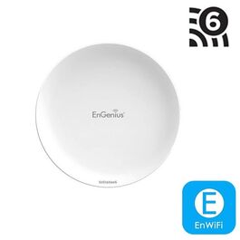 PUNTO ACCESO ENGENIUS ENSTATION6 CPE/Bridge Exterior IP55 802.11 a/b/g/n/ac/ax WIFI6 2x2 Mono Banda 5 GHz. 1200 Mbps, 2 Gigabit,1 PoE in Compatible 24-54 V propietario