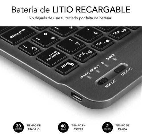 TECLADO BLUETOOTH SUBBLIM SMART/GRIS