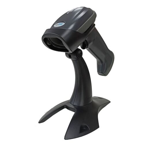 Escaner Lector Codigo de Barras de Mano MAXPOS 2D MAX-8208 USB + SOPORTE (Datamatrix, AZTEC, QR y PDF)