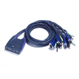 KVM 2PC USB c/Cable+ Audio 