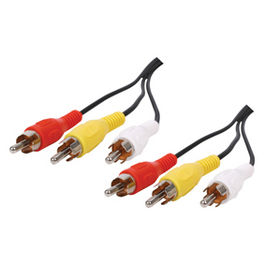 Cable RCA 3xM/3xM  3.00m Oro