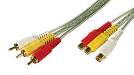 Cable RCA 3xM/3xH  2.00m Extension