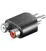 Adaptador 1xRCA Macho - 2xRCA Hembra