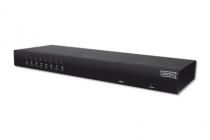 Conmutador Automático KVM 8 PCs a 1 Estación de trabajo USB-PS2 con OSD. Digitus