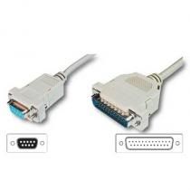Cable  Null Modem DB9 H - DB25 M 1.80 Mts (serie impresora ticket) - 30200011