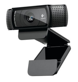 WEBCAM LOGITECH HD PRO C920 - LENTE CRISTAL FULL HD - GRABACIONES 1080P - AUDIO ESTEREO - CLIP UNIVERSAL - CABLE USB 1.83M