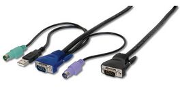 CABLE ESPECIAL PARA KVM DIGITUS HPDB15 DE 2 Mts.