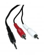 Cable Audio 1xPlug M/2xRCAM 1.50m