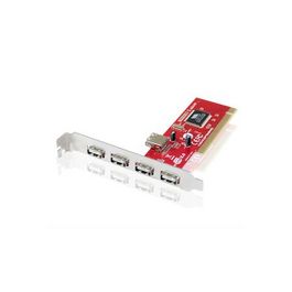 TARJETA PCI USB  4XUSB 2.0 + 1XUSB 2.0 INTERNO