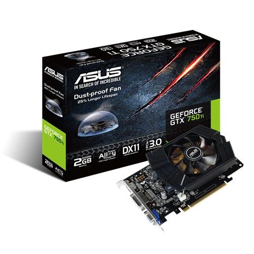 VGA GEFORCE ASUS PCIE GTX750 2GB DDR5 DVI,HDMI -p/n:GTX750TI-OC-2GD5