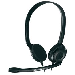 AURICULAR DIADEMA CON MICROFONO SENNHEISER PC 3 CHAT 42-17000HZ 2XJACK 3.5MM CABLE 2M NEGRO