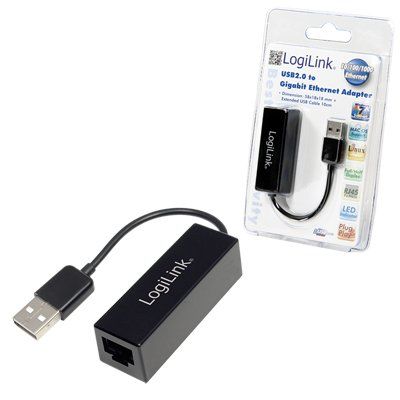 Conversor USB 2.0/Red (RJ45) 10/100/1000 - UA0158 LOGILINK