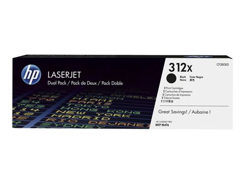 TONER HP CF380XD NEGRO PACK 2 UNIDADES ALTO RENDIMIENTO