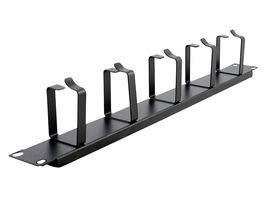 GUIA PASA CABLE RACK 19" 1U ANILLA METAL [SH-J006]