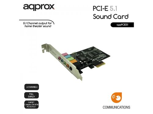 TARJETA SONIDO PCI-E 5.1 APPROX APPPCIE51
