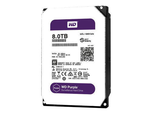 HDD 8TB WESTERN DIGITAL SATA3 128MB 5400 rpm PURPLE - p/n: WD80PUZX