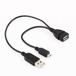 Cable OTG Micro USB con alimentación para SmartPhones y Tablets