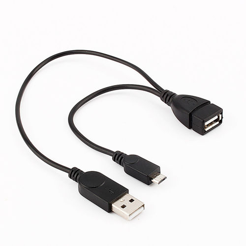 Cable OTG Micro USB con alimentacin para SmartPhones y Tablets
