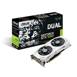 TARJETA GRAFICA ASUS GEFORCE DUAL-GTX1060-O3G - GPU OC 1809/1594MHz - 3GB GDDR5 - PCI EXPRESS 3.0 - DVI-D /HDMIx2/DISPLAYPORTx2