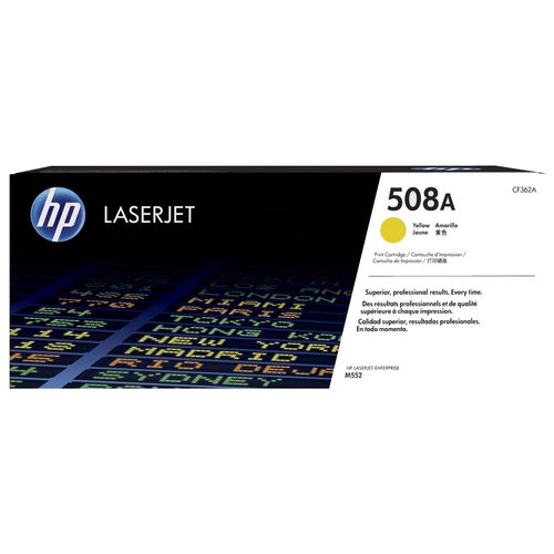 TONER AMARILLO HP CF362A  Nº508A  5000 PÁGINAS