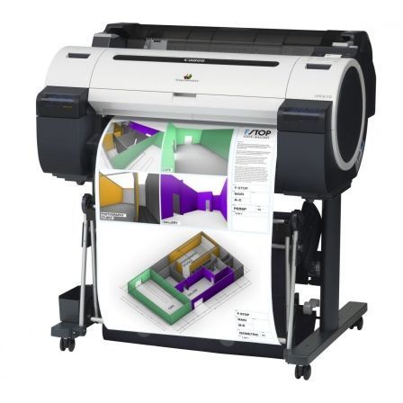 IMPRESORA GRAN FORMATO CANON IMAGEPROGRAF IPF670 - 5 COLORES - ALTA VELOCIDAD - CUERPO 24'/60.9CM - USB - LAN 10/100/1000 - PEDESTAL