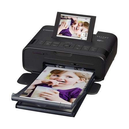 IMPRESORA FOTOGRAFICA COMPACTA WIFI CANON SELPHY CP1300 NEGRA - 300X300PPP - 3 COLORES TRANSFERENCIA TERMICA - LCD 8.1CM - LECTOR TARJETAS SD