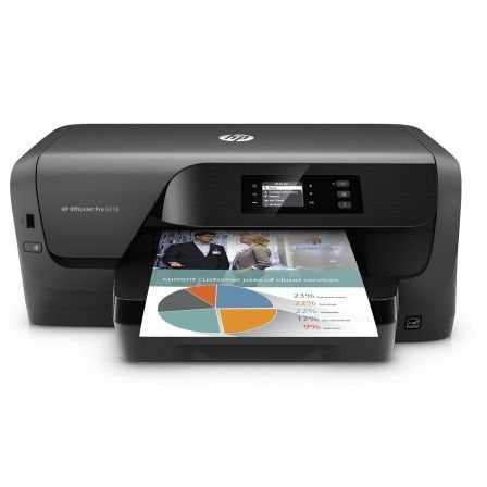 IMPRESORA HP WIFI OFFICEJET PRO 8210 - 22/18 PPM ISO - 1200X1200PPP - DUPLEX - EPRINT/AIRPRINT - USB2.0 - ETHERNET - CART. 953 BK/C/M/Y /XL