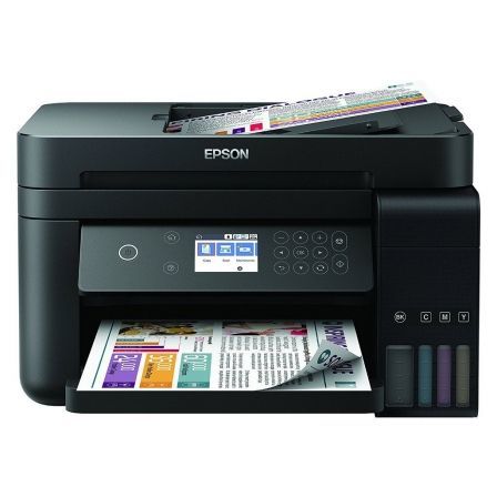 MULTIFUNCION EPSON WIFI ECOTANK ET-3750 - 33/20PPM BORRADOR - DUPLEX - SCAN 1200X2400 - ADF - INCLUYE TINTA PARA 25.200 COPIAS - DEPOSITOS 102