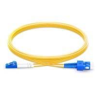 CABLE PARCHEO F.O. LC A SC MONOMODO DUPLEX 3.0 mm LSZH 2 Mts