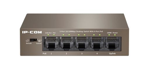 SWITCH 5 PUERTOS 10/100 MBPS 4 POE Auto MDI/MDI-X. Hasta 30 W/puerto y 60 W totales.