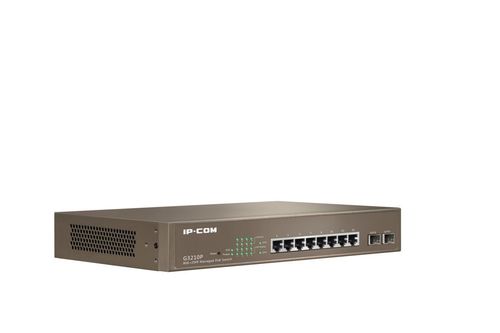 SWITCH 8 PUERTOS 10/100/1000 MBPS POE Auto MDI/MDI-X+ 2 Slot SFP.Rack 19. Hasta 30 W/puerto y 120 W totales. Gesti?Web Smart