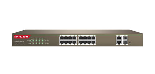 SWITCH 16 PUERTOS 10/100+2 GE ? Slot SFP.Rack 19 30 W puerto /230 W totales Web Smart