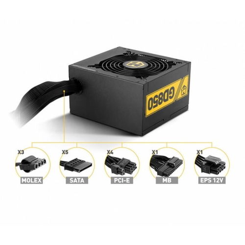 FUENTE ALIMENT. HUMMER SERIES GD850W 80+ GOLD FULL MODULAR 850 WATT - NXHM850GD -