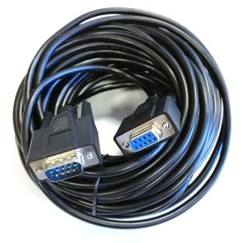 CABLE SERIE RS232 DB9M<>DB9H 15 m. Negro.