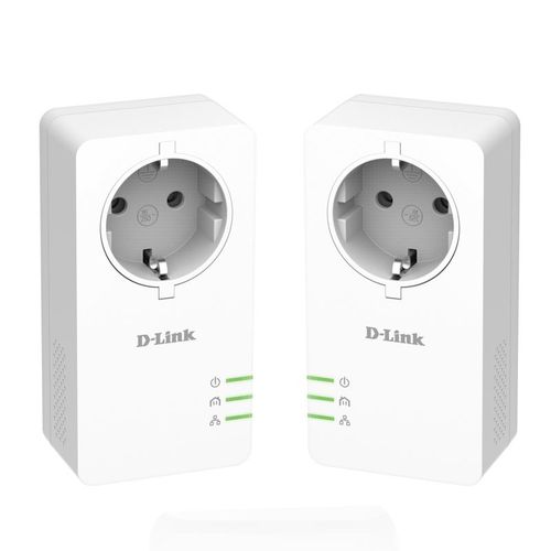 POWERLINE DLINK P601AV AV2 1000 - 1000MBPS - 1X LAN HD GIGABYTE - PLUG AND PLAY - TOMA SCHUKO - PACK 2 UDS